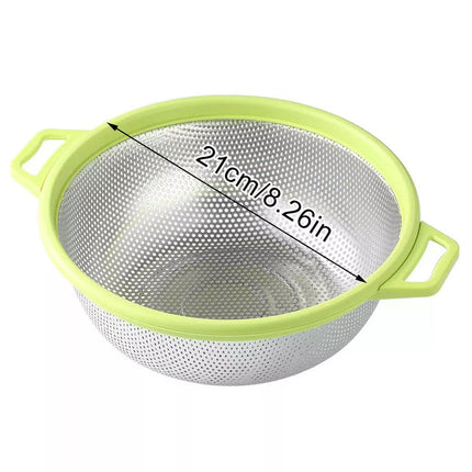 Stainless Steel Colander Strainer Drain Bowl for Vegetables Fruits Kitchen Tool