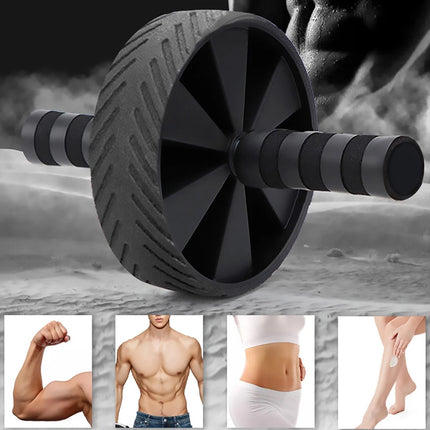 Ab Roller Wheel Push Up Core Trainer for Home Fitness Exercise Waist Workout Use