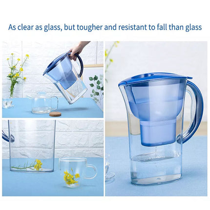 2.5L Water Purifying Jug Reduces Fluoride Toxins with Filter Cartridge