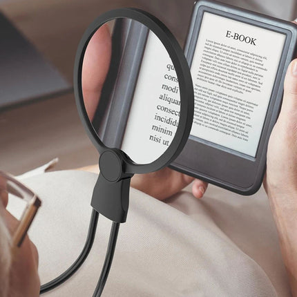 Magnifying Glass 5X With 24 LED Lights Adjustable Neck Bracket Reading Craft
