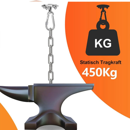 2Pcs Heavy Duty Stainless Hammock Hanging Hook Kit Swing Chair Bracket Hardware