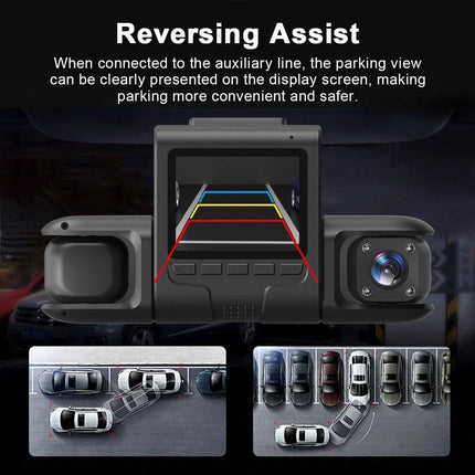 4K Dash Cam 4Channel Front and Rear Car DVR DashCamera Video Recorder1080P