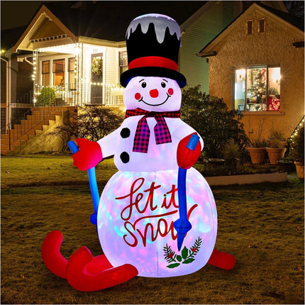 1.8M Christmas Inflatable Snowman Decoration Xmas LED Light Outdoor