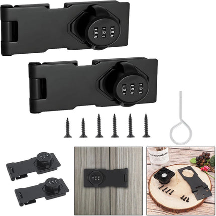 Security Hasp Lock Security 3 Digit Combination For Wardrobe Drawer Cabinet Door