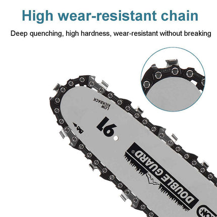 10'' Cordless Electric Chainsaw Wood Cutter Chain Saw with 2 Batteries