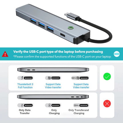 9 in 1 Hub Docking Station Type-C to HDMI Adapter 4K @60Hz HDMI USB 3.0 SD TF