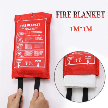 2PK Fire Blanket 1mx1m For Home Kitchen Office Caravan Emergency Australian Standard