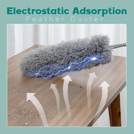 Feather Extendable Telescopic Brush Long Handle Magic Static Microfiber