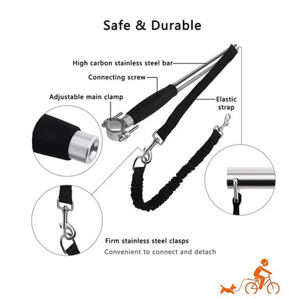 Dog Bicycle Leash for Exercising Training Jogging Cycling Bike Leash Pet Leash