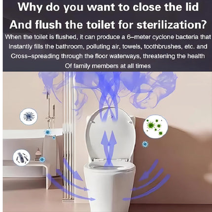 Toilet Lid Clean Light UV Sterilizer Toilet Seat Smart Motion Sensor Activated