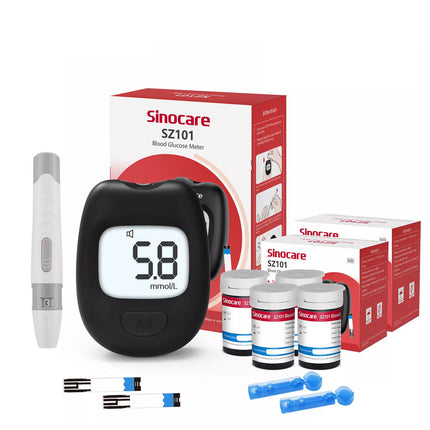 Blood Glucose Monitor Diabetes Kit Blood Sugar Meter with 100 Test Strips
