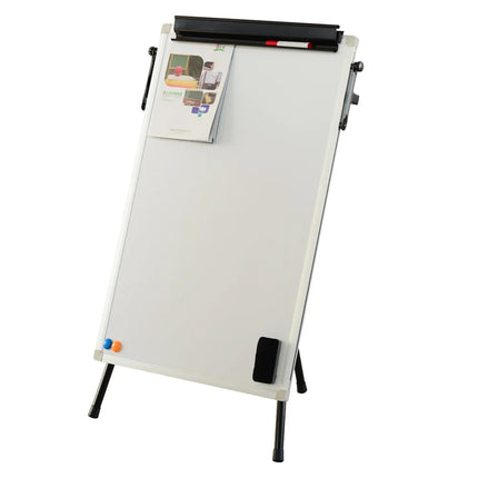 Hand in Hand Flip Chart Adjustable Magnetic Whiteboard Tripod 60x90cm