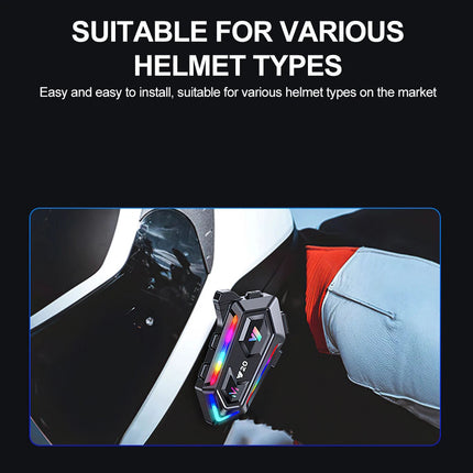 Motorcycle Helmet Headset Wireless Bluetooth5.3 Headphone Speaker Hands-Free
