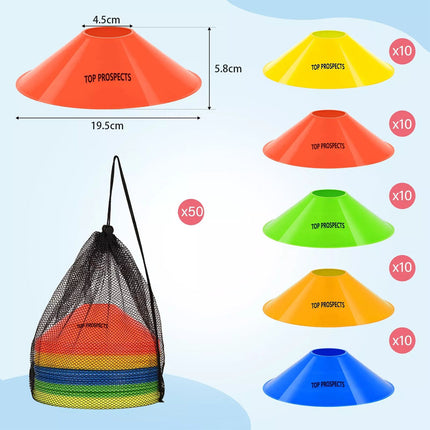 Sports Cones Set of Agility Cones for Football, Basketball, Athletics, Cricket