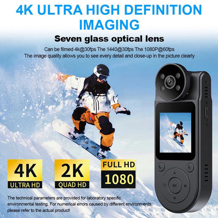 Police Body Camera 4K HD Portable Night Vision Police Cam Video DVR Recorder