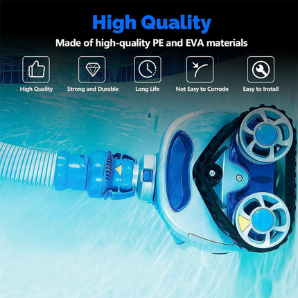 5pcs Pool Cleaner Twist lock Hose 1M For Baracuda Zodiac X7 T3 T5 MX8 MX6