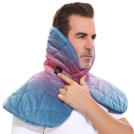 Cordless Weighted Heating Pad Electric Neck Shoulder Back Heating Warmer Wrap