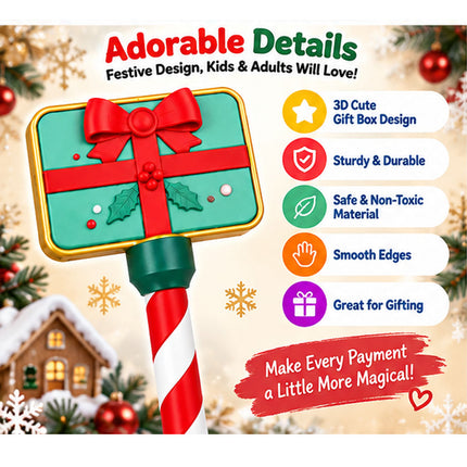 3D Present  Printed Wand Tap to Pay Christmas Magic Wand Contactless Payment Card Holder