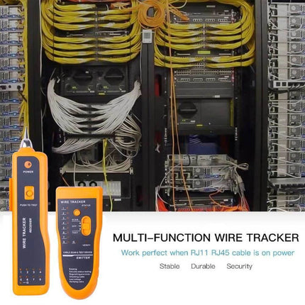 Ethernet Network Toner RJ11 RJ45 Telephone Cable Tester LAN Tracker Wire Finder