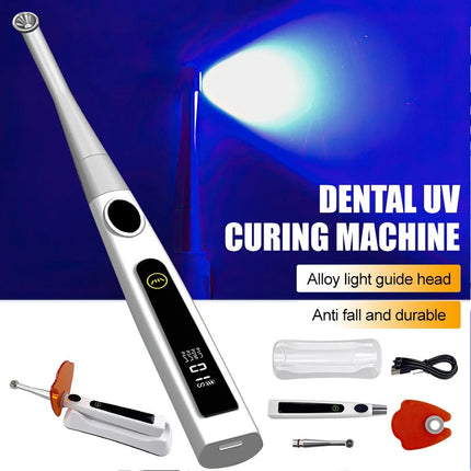 Dental Wireless Cordless LED Cure Curing Light Lamp 2400mw 5W Tool Resin 1 Sec