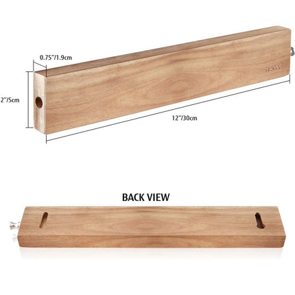 30cm  Knife Strip for Wall Premium Acacia Wood Strong  Holder Rack