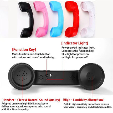 1Pcs Cordless Telephone Handset Retro Wireless Mobile Phone Receivers