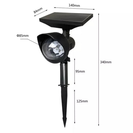 Solar Powered Star Light Projector Waterproof Outdoor Christmas Xmas Laser Light