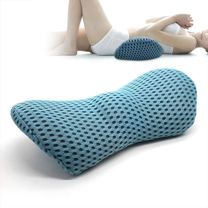 Lumbar Support Pillow for Sleeping Memory Foam Back Support Pillow  (blue)