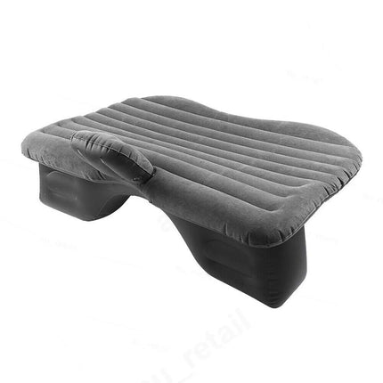 Portable Inflatable Car Back Seat Mattress Camping Travel Air Bed +Electric Pump