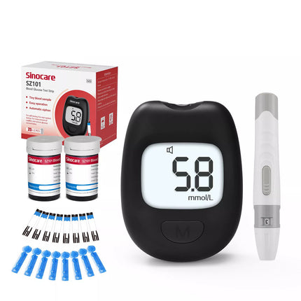 Blood Glucose Monitor Diabetes Kit Blood Sugar Meter with 100 Test Strips