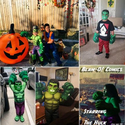 2pcs Cosplay Hulk Gloves Smash Hands Boxing Fist Punching Xmas Gift Boxing Glove