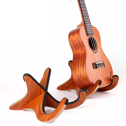 Wooden Portable Foldable Mount Bracket Holder For Guitar Ukulele Violin Mandolin