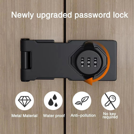 Security Hasp Lock Security 3 Digit Combination For Wardrobe Drawer Cabinet Door