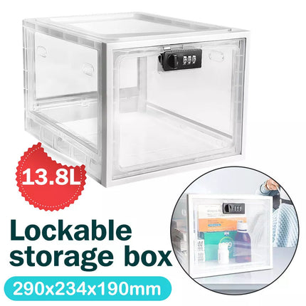 Refrigerator Lockable Box Safety Medicine Lock Box for Food Storage Childproof