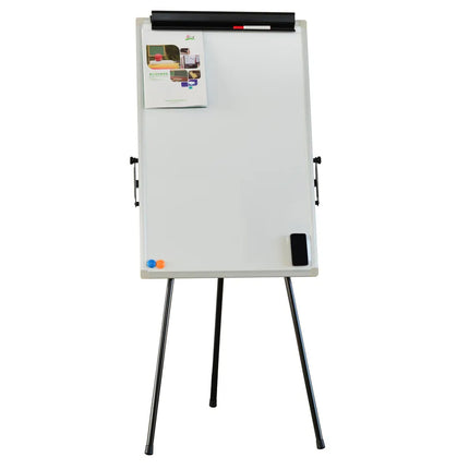 Hand in Hand Flip Chart Adjustable Magnetic Whiteboard Tripod 60x90cm