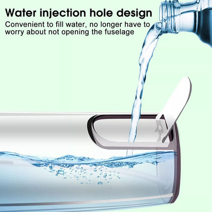 Cordless Oral Irrigator Water Jet Dental Teeth Flosser Tooth Cleaner 4 Nozzles(Green)