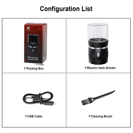 Electric Herb Grinder Spice Tobacco Crusher Mini Size Portable Rechargeable USB