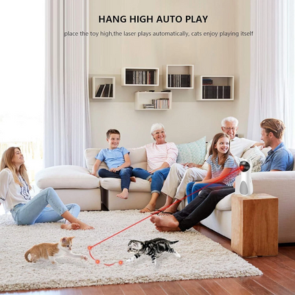 Automatic Laser Cat Toy Interactive Smart Kitten Laser Toy for Indoor Cats Dogs