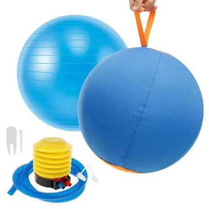Inflatable Ball Interactive Dog Toy Pet Play Ball Dogs Herding Ball W/Air Pump