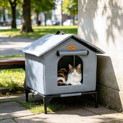 Waterproof Collapsable Outdoor Cat Shelter Cat House Winter Warm Cats Nest Cave