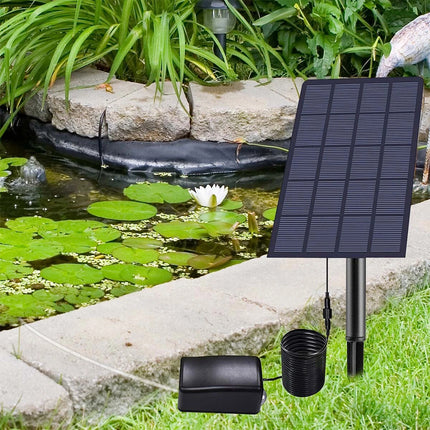 1 PCS Solar oxygen pump(1xAir Stone) Outdoor Solar Oxygenator Aquarium Pond Fish Tank Aerator Air Pump Oxygen Stone