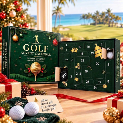 Golf Advent Calendar 2026 24 Days Christmas Countdown Calendar with Golf Balls