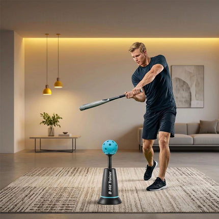 Baseball Training Tee Popper - Pops Up Balls to The Perfect Height with 3 Balls