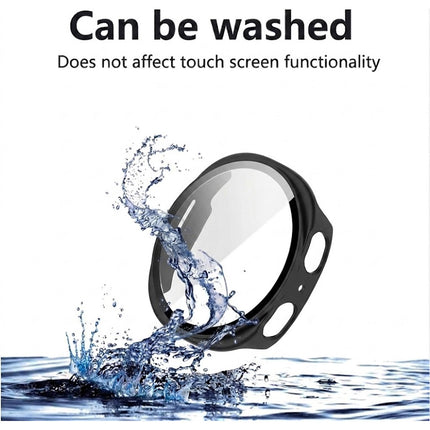 For Samsung Galaxy Watch 8 Case Cover With Glass Screen Protector 40mm Black