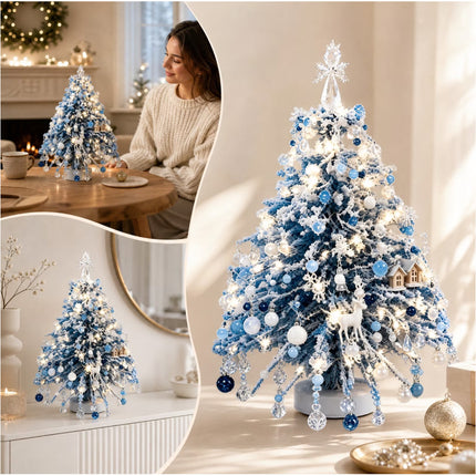 DIY Beaded Winter Magic Christmas Tree Kit, Handmade Colorful Bead Ornament Making Set