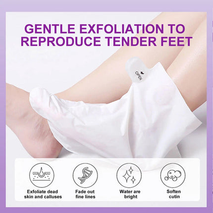 5 Pair Exfoliating Foot Peel Mask Soft Feet Hard Dead Skin Remove Smooth Sock