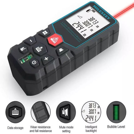 50M Laser Distance Meter Distance Area Volume Laser Measure Pythagorean