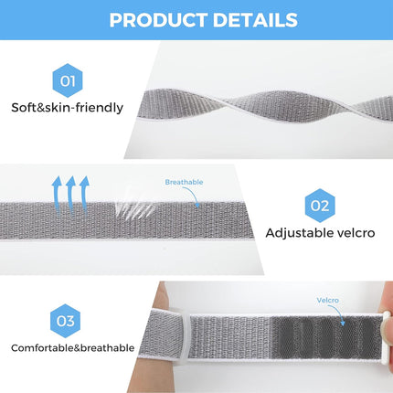 Apple AirTag Case Wristband Protective Cover Nylon Grey