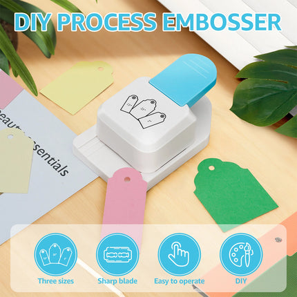 3 in1 Craft Tag Punch Paper Craft Tag Punch 1.5in 2in 2.5in Small Hole