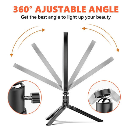 10" LED Ring Light Make Up Video Lamp Selfie Tripod Stand Makeup Live Replaces